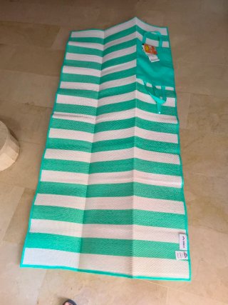 Esterilla de playa con asas ,