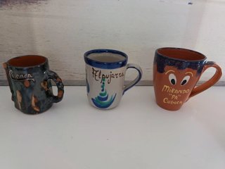 Colección 12 tazas de cerámica y cristal