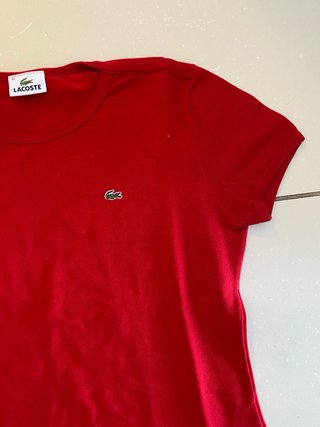 T-shirt Lacoste Donna Rossa Taglia 42