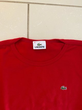 T-shirt Lacoste Donna Rossa Taglia 42