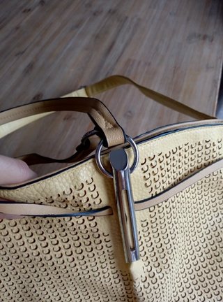 Borsa donna giallo pastello
