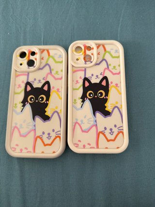 Funda iPhone 13 Diseño Gatos Kawaii