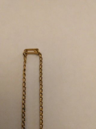 Collar dorado vintage colgante nácar ovalado