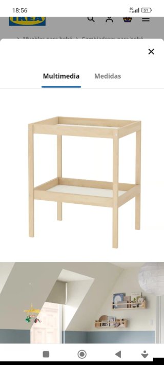 Cambiador de bebé SNIGLAR IKEA