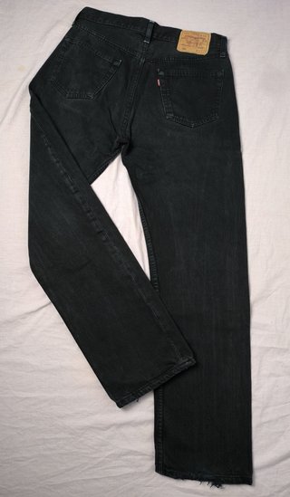 Vaquero Levi's 501 Negro Vintage 1998 Made in USA