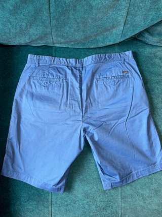 Pantalón corto Cortefiel azul hombre talla 48