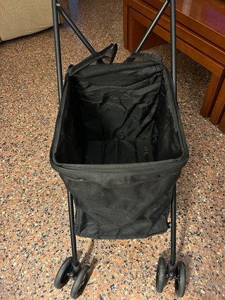 Carro Plegable Mascota Negro