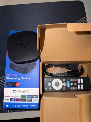 Mortal 4K Plus Streaming Device Google TV 8+128 gb