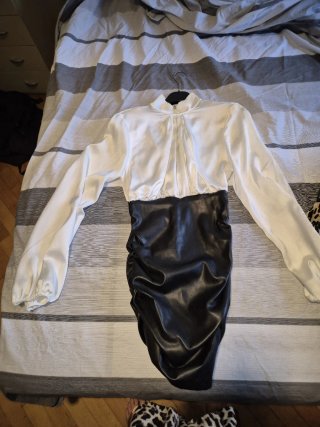 Vestito bianco e nero