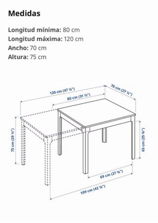 Mesa de madera clara