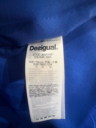 Bolso Desigual shopper blanco y azul