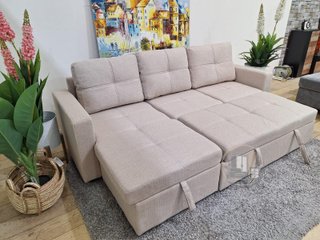 Sofá cama chaise longue con arcón
