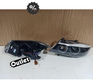DW FAROS BMW E90 E91 05-08 OJOS ANGEL LED 3D FONDO NEGRO R14
