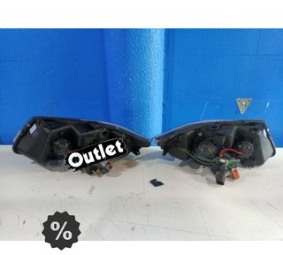 DW FAROS BMW E90 E91 05-08 OJOS ANGEL LED 3D FONDO NEGRO R14
