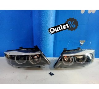 DW FAROS BMW E90 E91 05-08 OJOS ANGEL LED 3D FONDO NEGRO R14