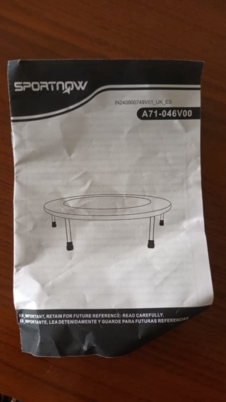 Trampolín Fitness SPORTNOW Negro/Azul