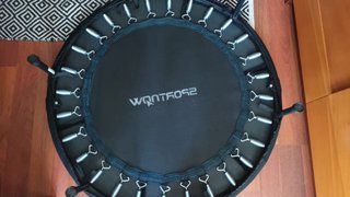 Trampolín Fitness SPORTNOW Negro/Azul