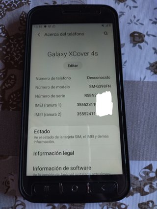 Samsung Galaxy XCover 4s Negro
