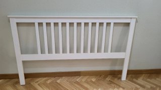 Cabecero de madera blanco Medidas 1.60m x 1m alto