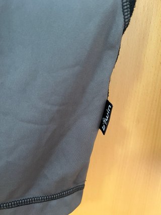 Maillot Ciclismo Btwin Gris Media Cremallera
