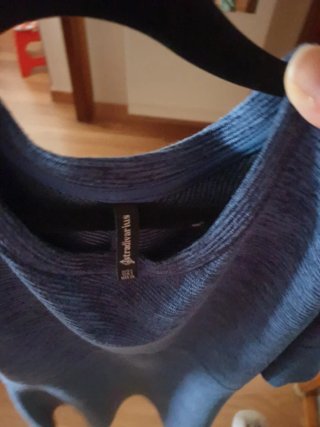 Camiseta Stradivarius Azul vaquero oscuridad