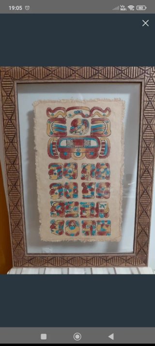 Cuadro Pergamino Maya