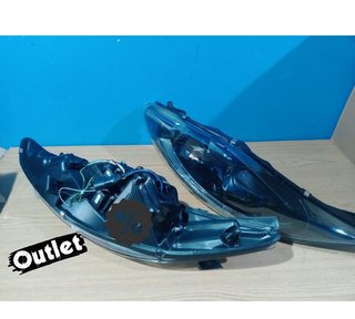 DW FAROS PARA FORD FIESTA 08-12 LUZ DIURNA FONDO NEGRO R1481