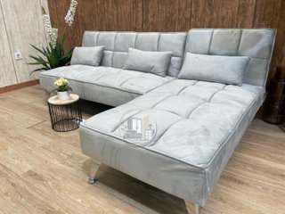 Sofa-cama chaise longue, con 3 cojines