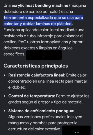Dobladora de acrílico por calor