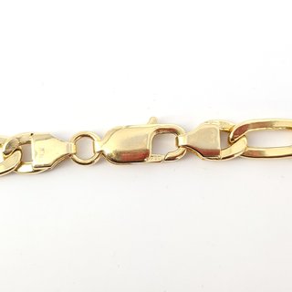 Cadena Bilbao 3x1 de Oro 18K; 51cm; 22.79grs