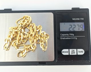 Cadena Bilbao 3x1 de Oro 18K; 51cm; 22.79grs
