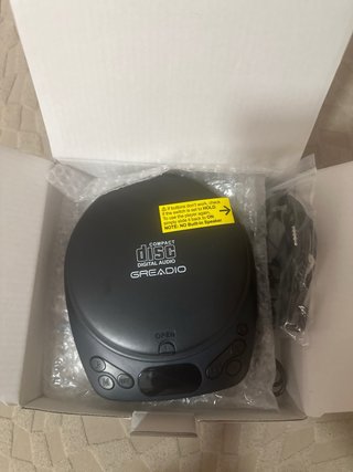 Reproductor CD Greadio Portátil con Auriculares