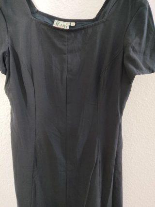 Vestido Negro Seda Rani Collection Talla XL