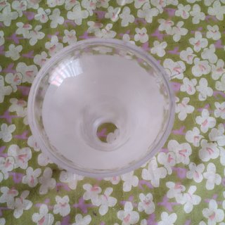 Tulipa modernista campana cristal esmerilado