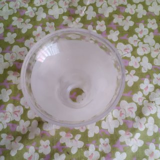 Tulipa modernista campana cristal esmerilado