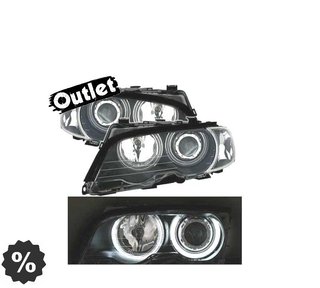 DW FAROS BMW E46 COUPE 99-03 OJOS ANGEL CCFL INTERMITENTES F