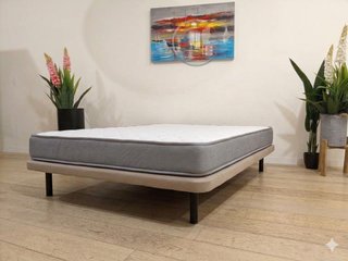 Somier Base Tapizada + Colchón Baviera 18cm (Nuevo)