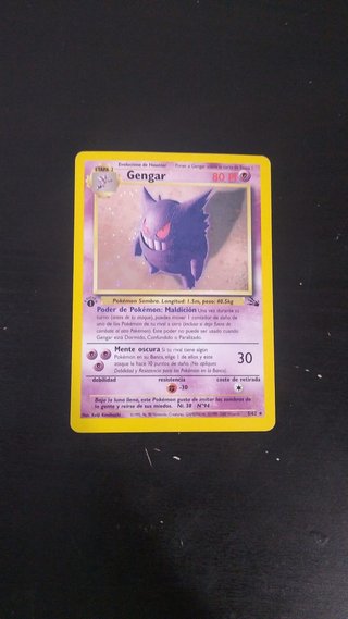 Gengar Fosil Holo 1ª Edición Español
