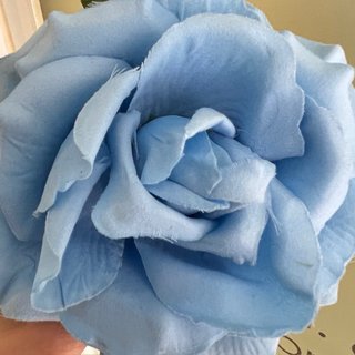 Flor flamenca azul claro