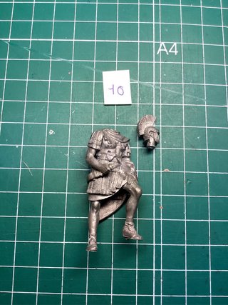 Figura de plomo militar