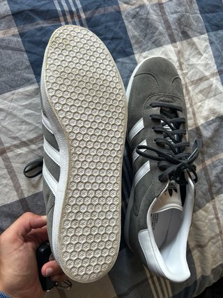 Adidas Gazelle Gris y Blanco