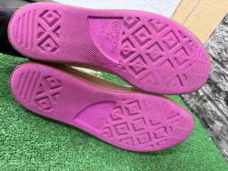 Converse bianche e rosa taglia 42