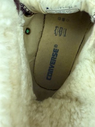 Converse 38 marroni con interno in pelliccia