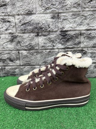 Converse 38 marroni con interno in pelliccia