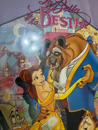 Poster La Bella y La Bestia Enmarcado Disney