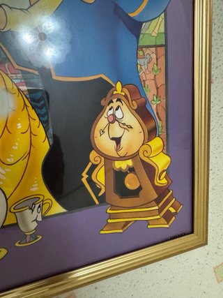 Poster La Bella y La Bestia Enmarcado Disney