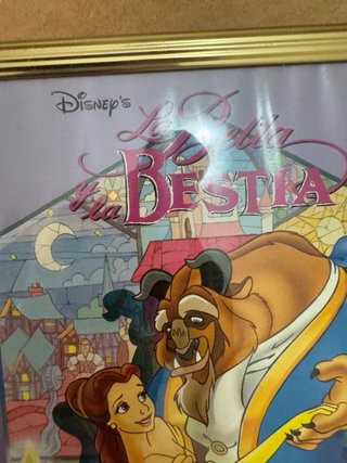 Poster La Bella y La Bestia Enmarcado Disney