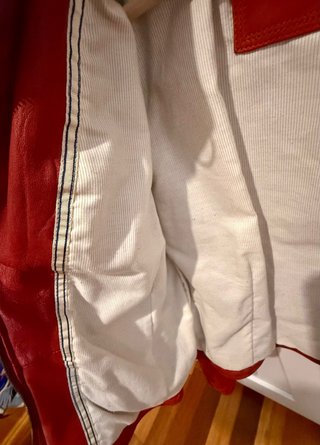 Chaqueta Piel Roja Massimo Dutti Talla s