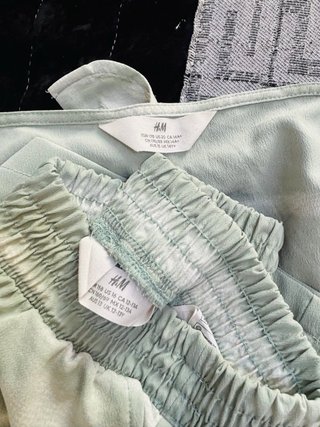 Conjunto verde y blanco tie-dye