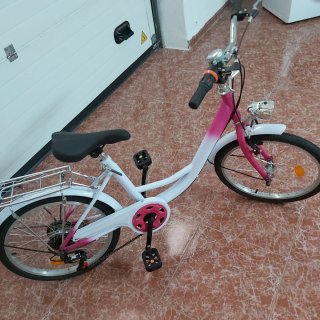 Bicicleta Niña 20 Blanca y Rosa Nueva
